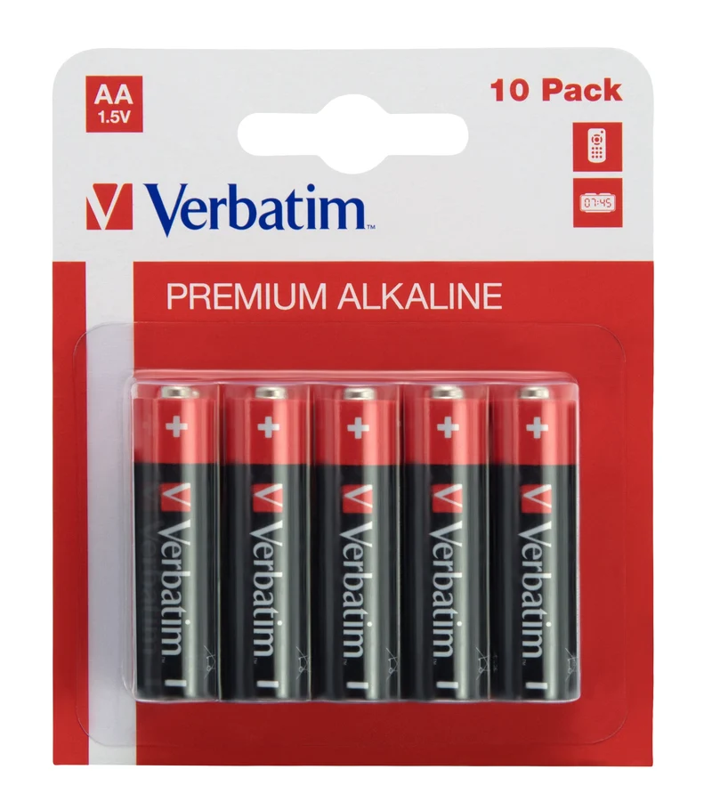 1X10 Verbatim Alcaline Battery Migono Aa Lr 06 49875