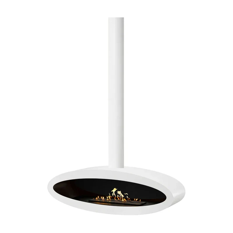 Ova Tube Gesloten Wit Bio-ethanol Plafondhaard 120 cm – Wild Flame
