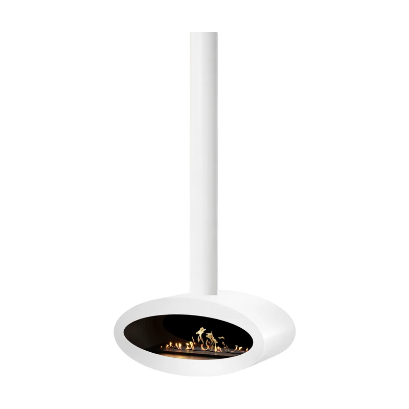 Ova Tube Gesloten Wit Bio-ethanol Plafondhaard 80 cm – Wild Flame