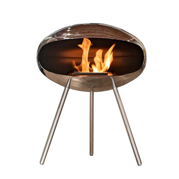 Cocoon Fires Terra Standing Bio-ethanol Haard (RVS)