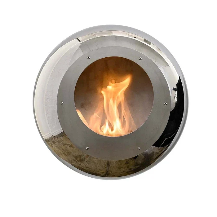 Cocoon Fires Vellum Wall Bio-ethanol Wandhaard RVS