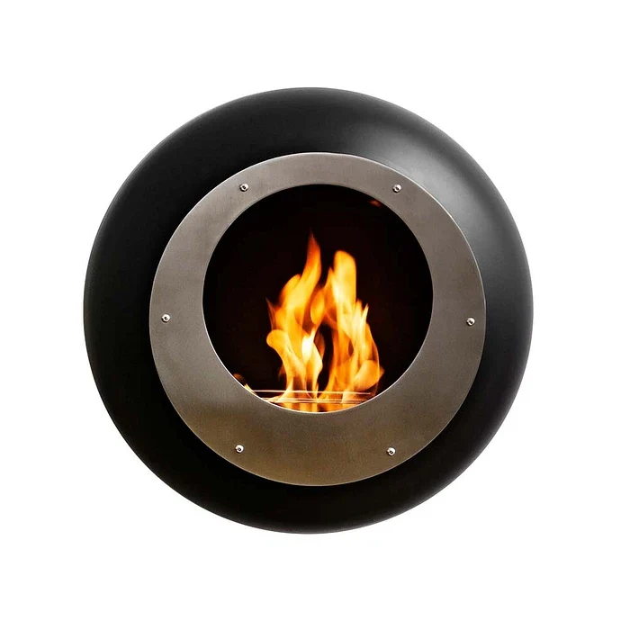 Cocoon Fires Vellum Wall Bio-ethanol Wandhaard Zwart