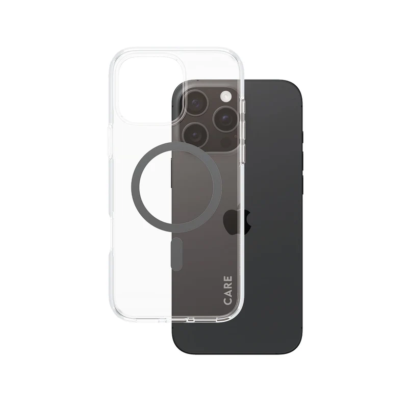 Care By Panzerglass Flagship Case Transp. Bk Magsafe Ip 16 P
