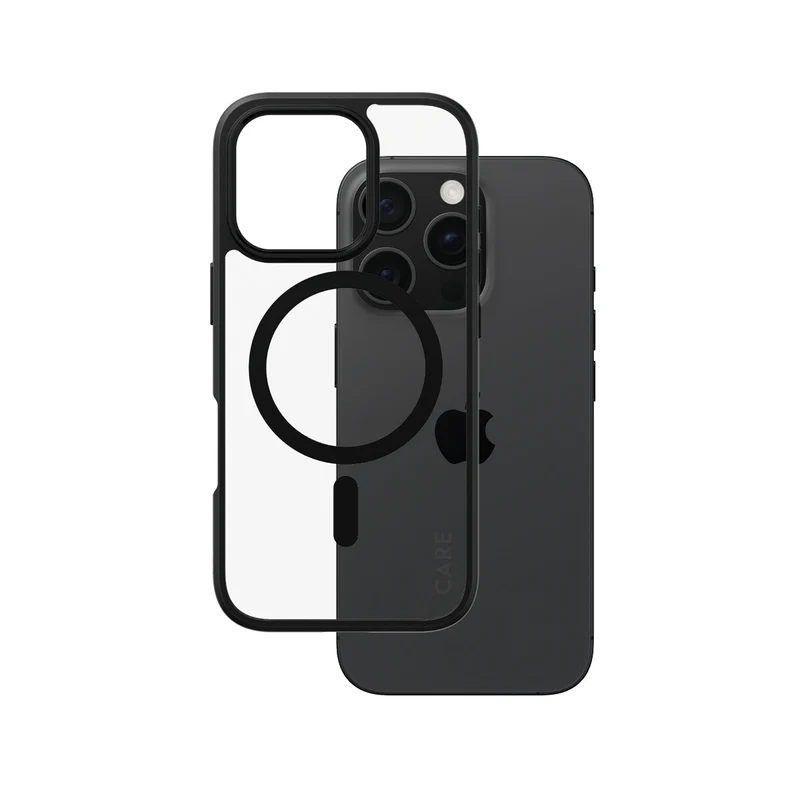 Care By Panzerglass Case Transp Black Frame Magsafe Ip 16 Pro