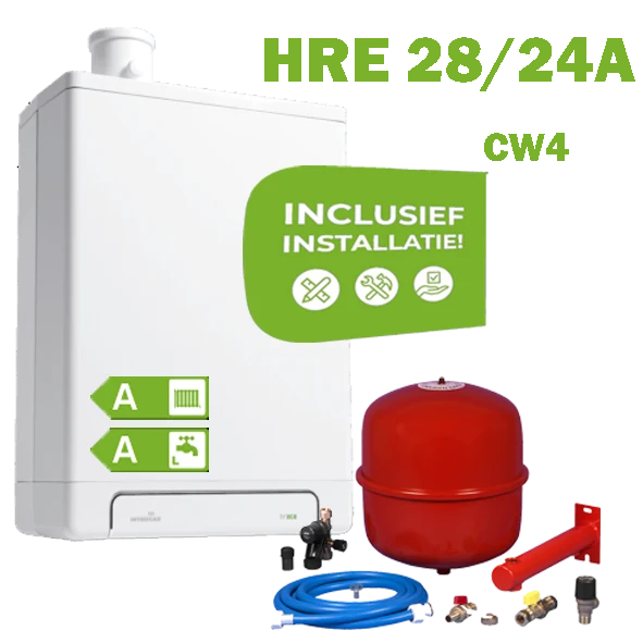 Intergas HRE 24/18A (CW3) Volledig Geïnstalleerd | CV-Ketel Installatie