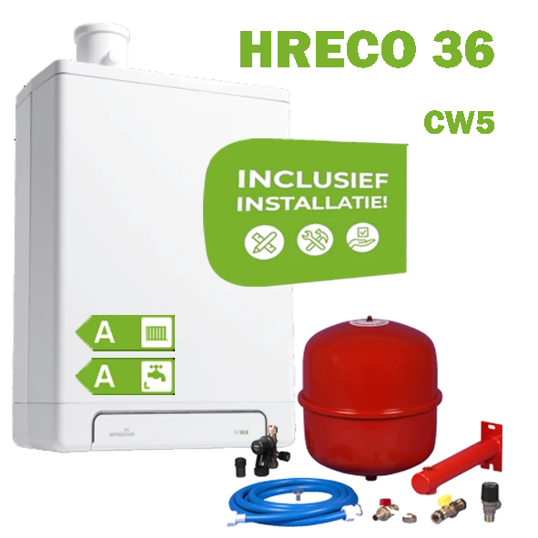INTERGAS HRECO36 (CW5) volledig geinstalleerd