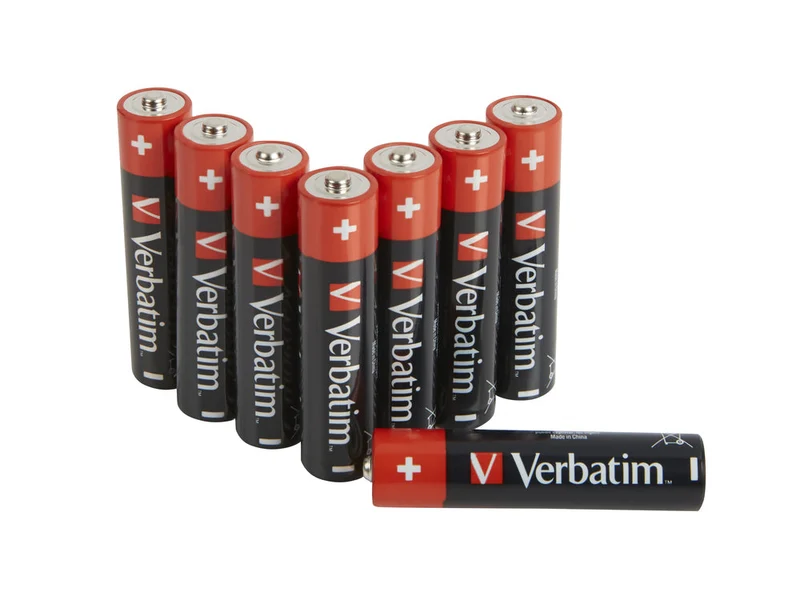 1X8 Verbatim Alkaline Battery Micro Aaa Lr 03 49502