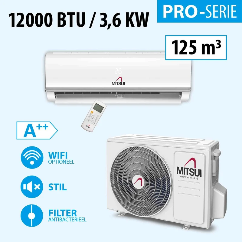 MITSUI PRO 12000BTU (A++) 125m3 KOELEN