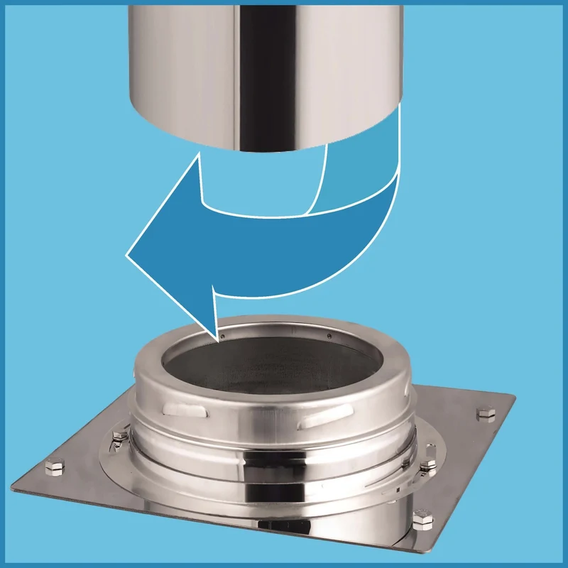 PELLETPRO DUBBELWANDIG 1000mm