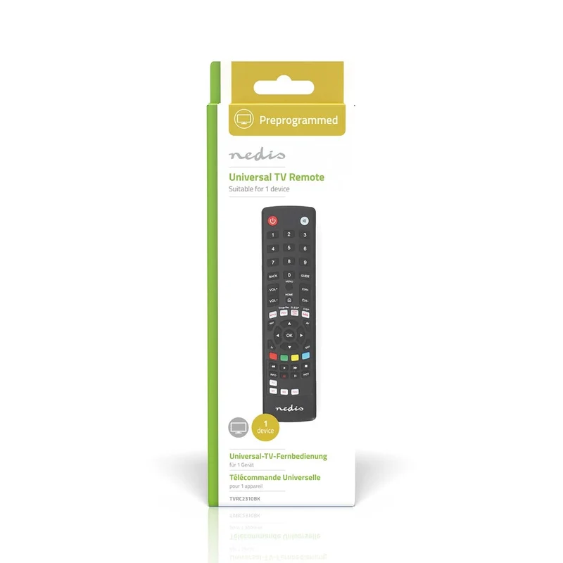Universele Afstandsbediening Voorgeprogrammeerd - 1 Apparaat - Amazon Prime / Disney + Button / Google Play Knop / Netflix Knop / Youtube Knop