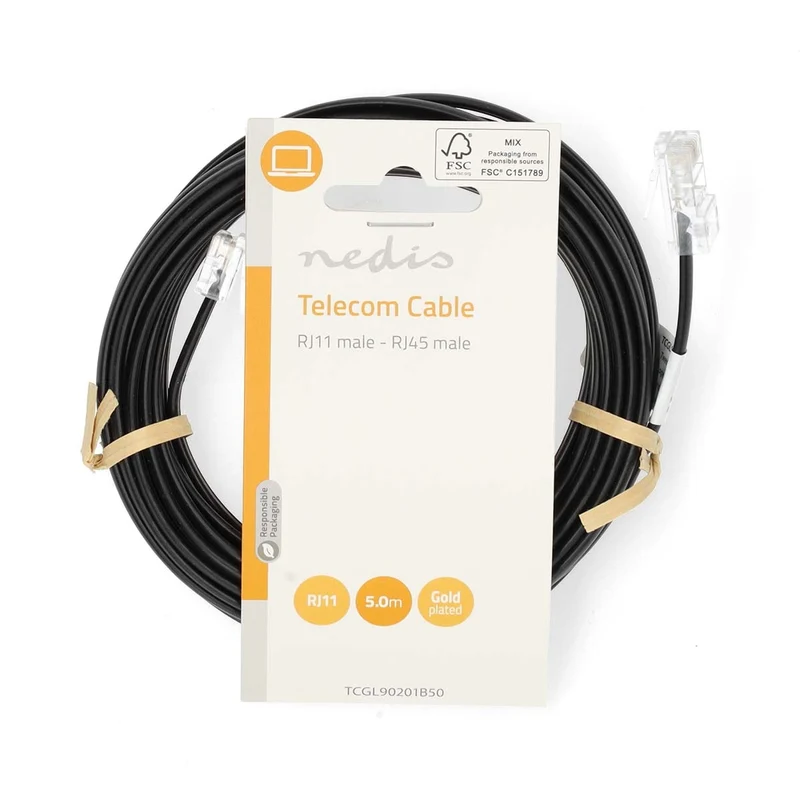 Telecomkabel RJ11 Male - RJ45 Male - 5.00m