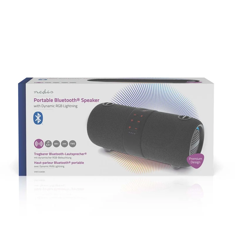 Bluetooth®-Speaker 390 min - Handheld Ontwerp - 40W