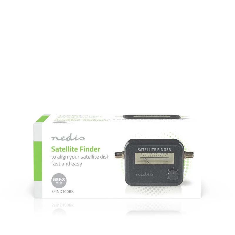 Signaalsterktemeter voor Satelliet 950-2400 MHz - Ingangsgevoeligheid: 83 dB - Uitgangsniveau: 102 dBuV