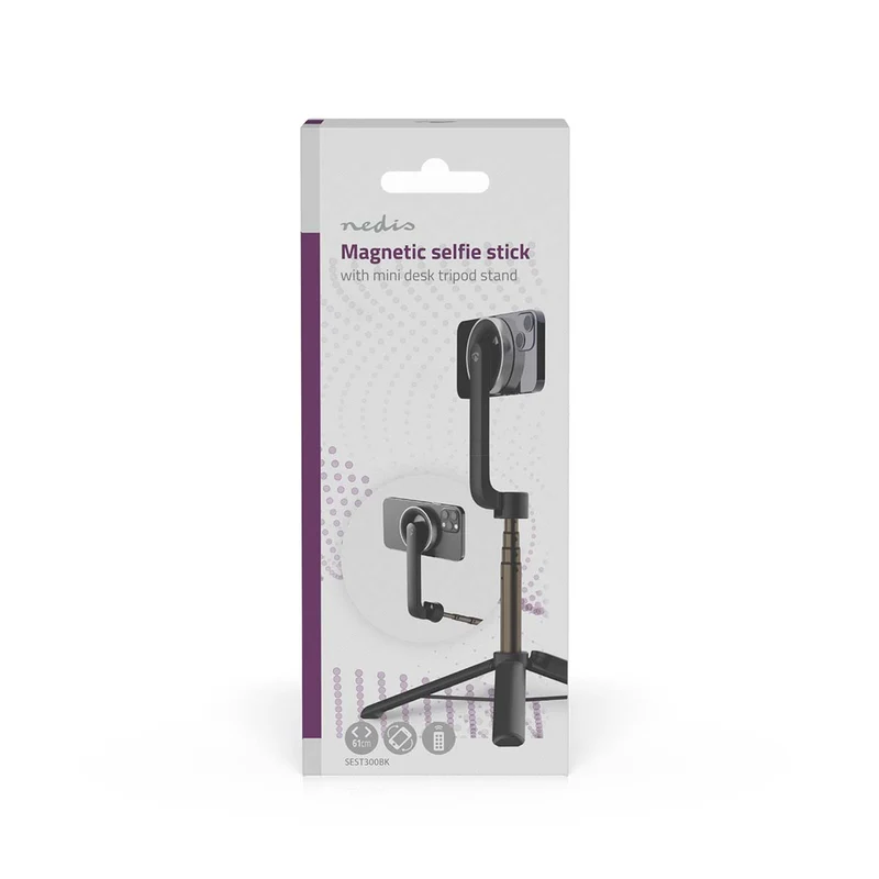 Bluetooth® Selfie Stick Bluetooth® versie: 5.0 - Maximale schermgrootte: 7" - Gevouwen lengte: 17 cm