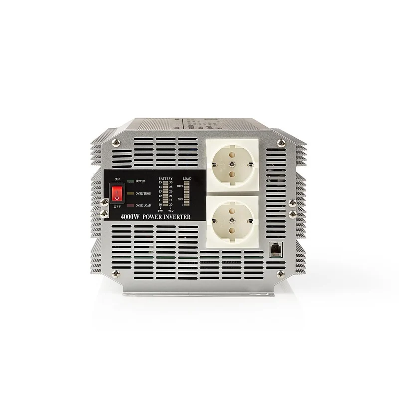 Omvormer Gemodificeerde Sinusgolf Ingangsvoltage: 12 V DC - Apparaat stroomoutput: Type F (CEE 7/3) - 230 V AC 50 Hz