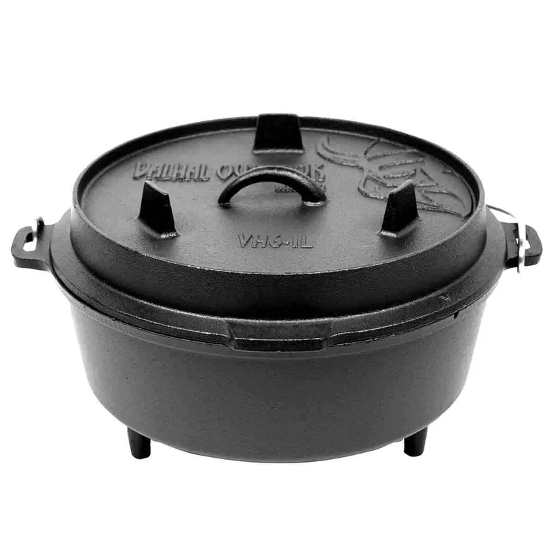 Dutch Oven 6.1L met pootjes - Valhal Outdoor