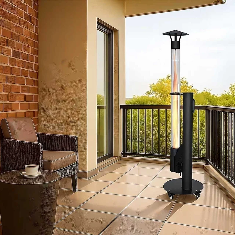 P07 HeatRocket Pellet Stove with Wheels Quality Heating 5,0kw