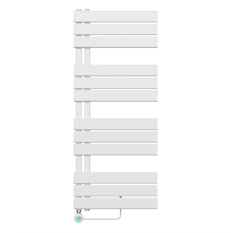 Badkamer Elektrische Radiator Handdoekverwarming Links aansluiting 1200X500-593W SkyLine Wit