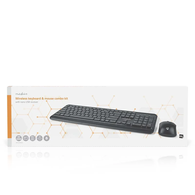 Muis en Toetsenbord - Set Draadloos - Muis- en toetsenbordverbinding: USB - 800 / 1200 / 1600 dpi