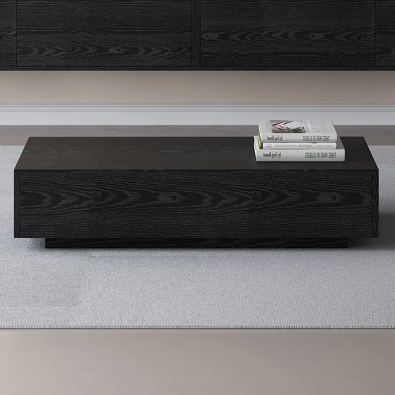 Salontafel URBAN Exclusive met opbergruimte – 120cm x 60cm - Zwart eiken