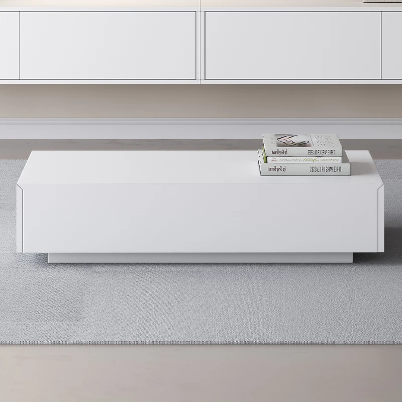 Salontafel URBAN Exclusive met opbergruimte – 120cm x 60cm - Wit mat
