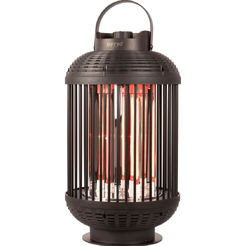 Sunred - Heater Indox Dark Tabel Zwart 1200 Watt