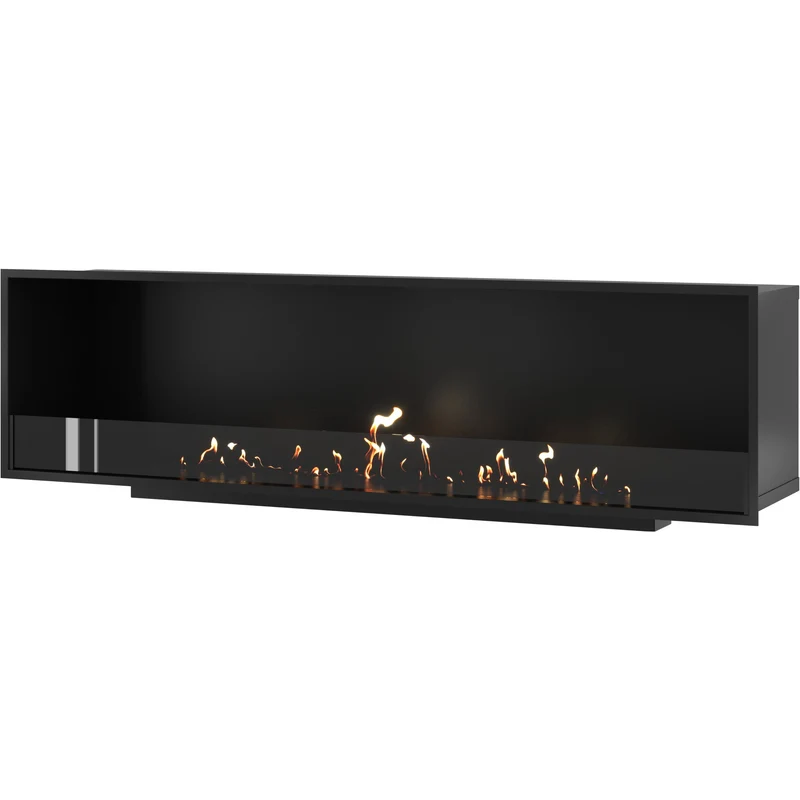 Wild Flame Selected enkelzijdige bio-ethanol inbouwhaard – 200 cm