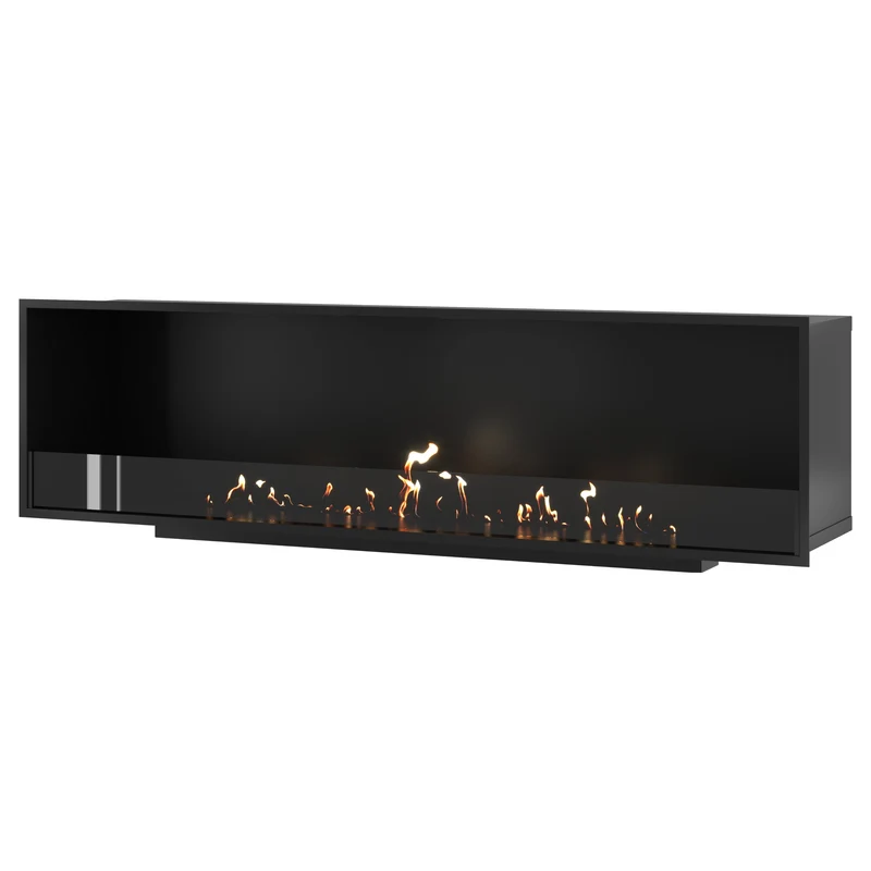 Wild Flame Selected enkelzijdige bio-ethanol inbouwhaard – 180 cm