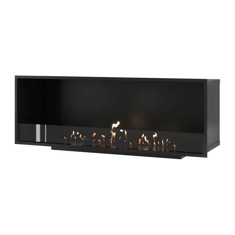 Wild Flame Selected enkelzijdige bio-ethanol inbouwhaard – 150 cm