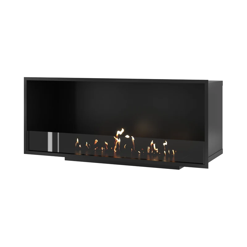 Wild Flame Selected enkelzijdige bio-ethanol inbouwhaard – 130 cm