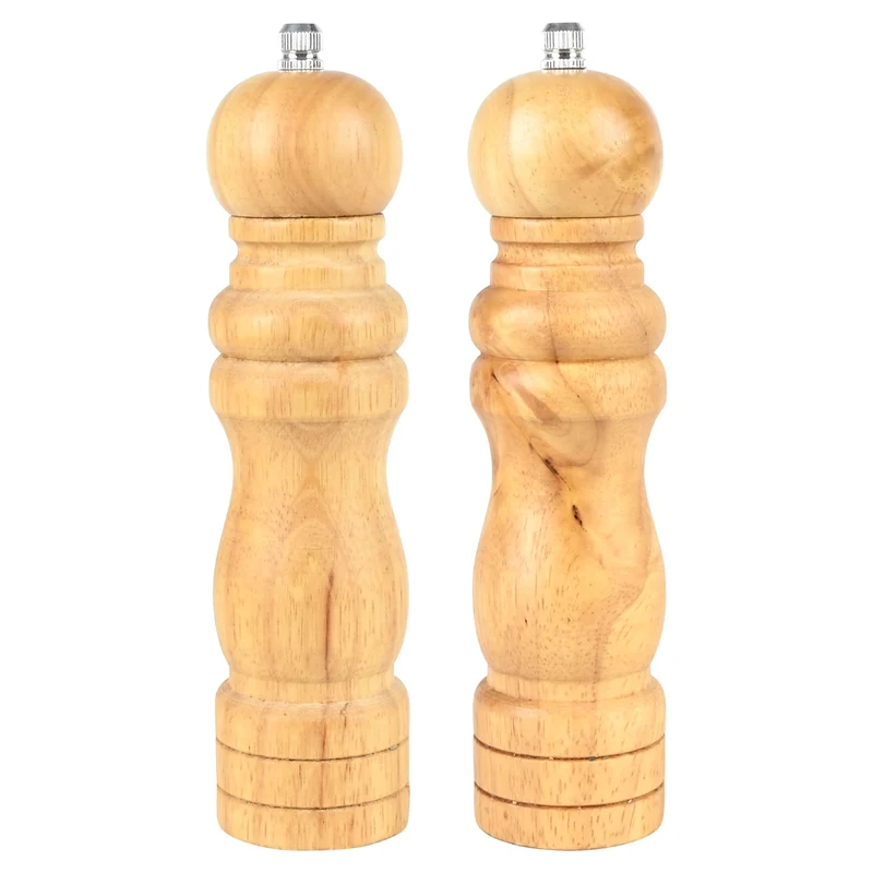 Benson Klassieke Houten Peper- en Zoutmolen Set - 21 cm - 2-delig