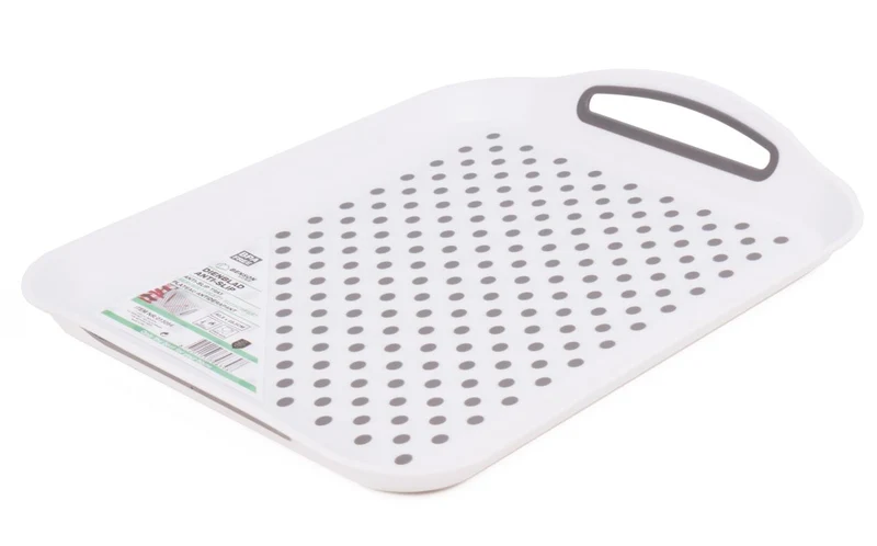 Benson Antislip Dienblad - 40,5 x 28,5 cm - Wit/Grijs - Hittebestendig