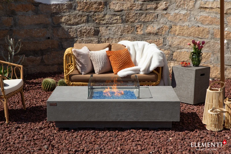 Monte Carlo Vuurtafel op Gas – Light Grey | Elementi
