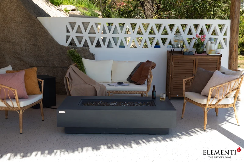 Positano Vuurtafel op Gas – Dark Grey | Elementi