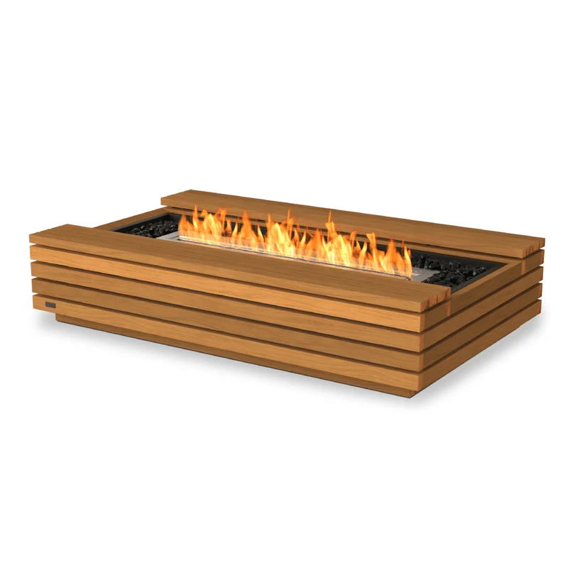 EcoSmart Fire - Cosmo 50 teak vuurtafel