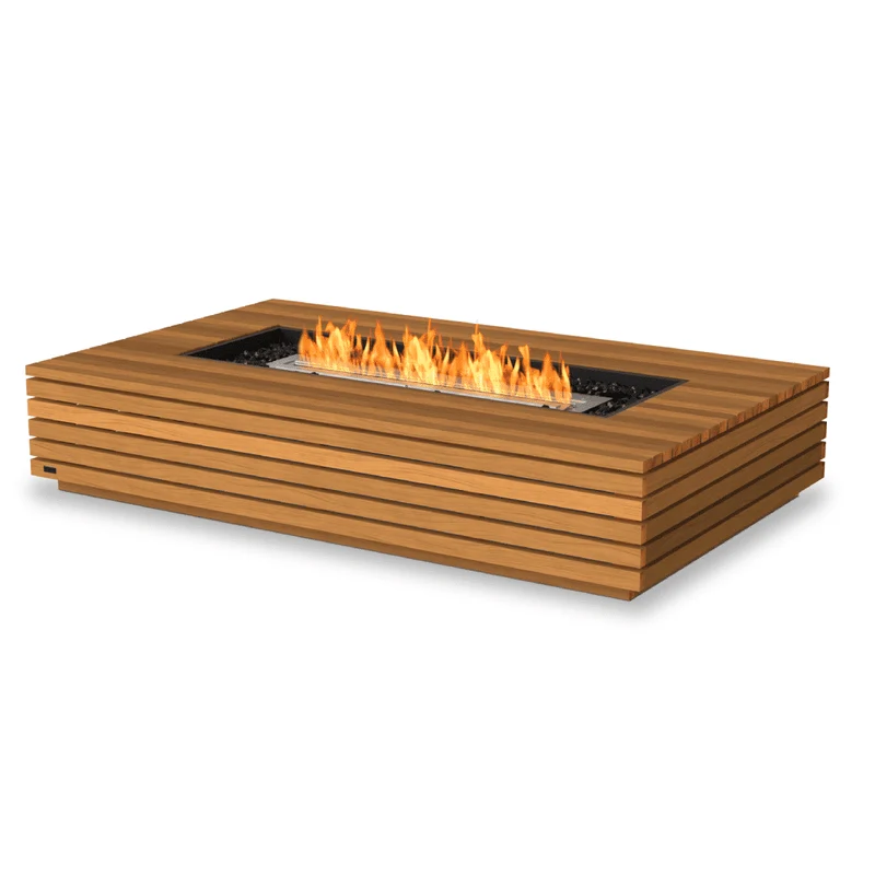EcoSmart Fire - Wharf 65 teak vuurtafel