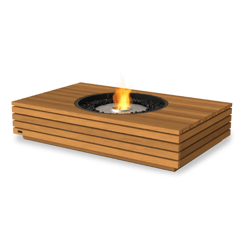 EcoSmart Fire - Martini 50 teak vuurtafel