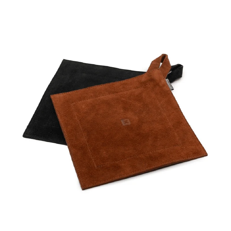 Barebones - Leather Hot Pad - Terracotta Suède