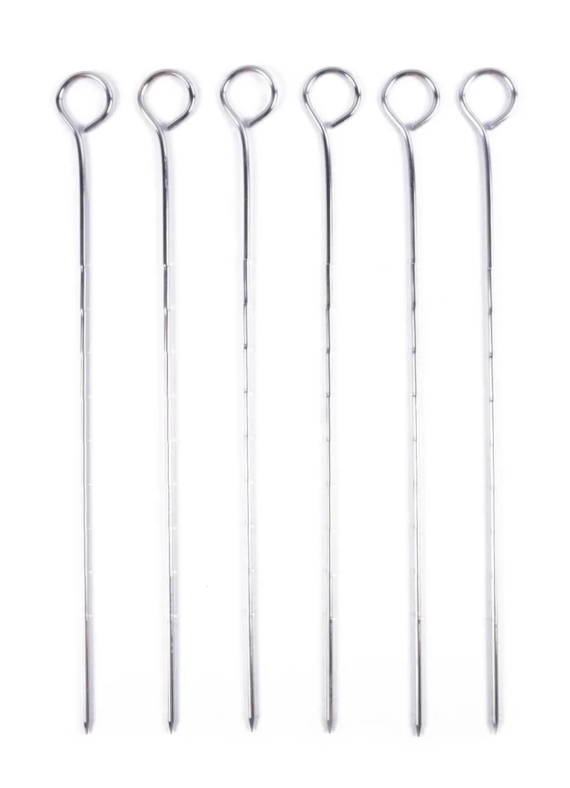 Benson Grill Spiesen - 28 cm - RVS - 6 Stuks - Voor BBQ & Marshmallows