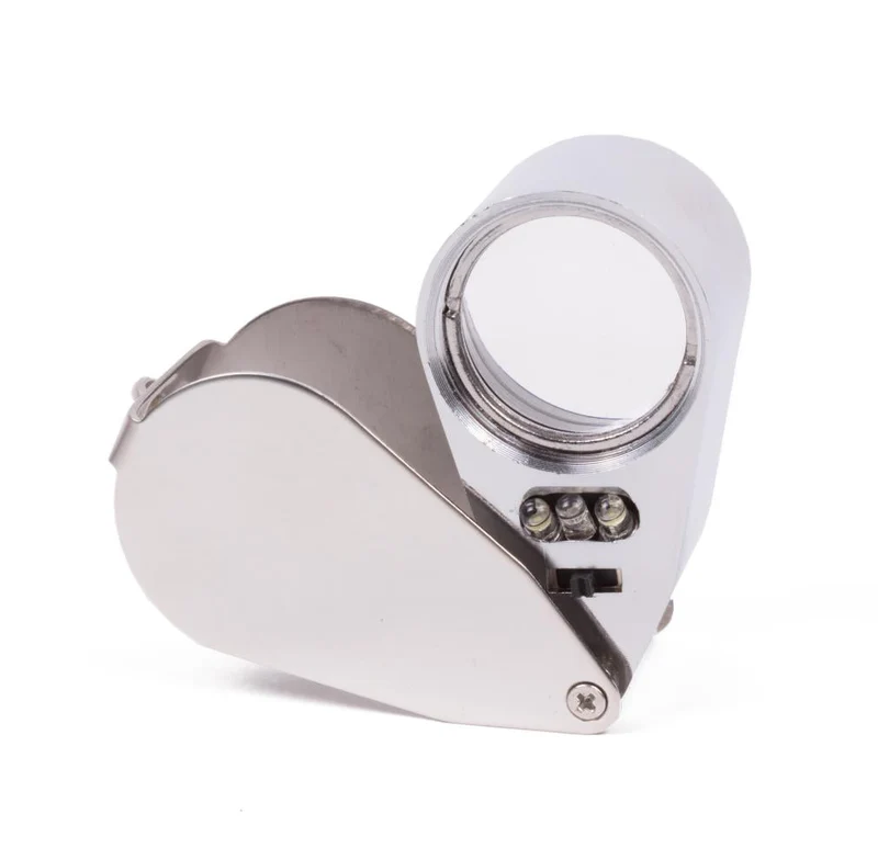 Benson Juweliersloupe 40x - Met Witte en Blauwe LED Verlichting