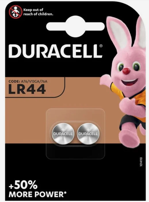 Duracell Knoopcelbatterijen - LR44 - Alkaline - 1.5V - 2 stuks