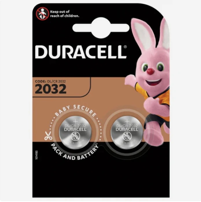 Duracell Knoopcelbatterijen - DL2032 / CR2032 - Lithium - 3V - 2 stuks