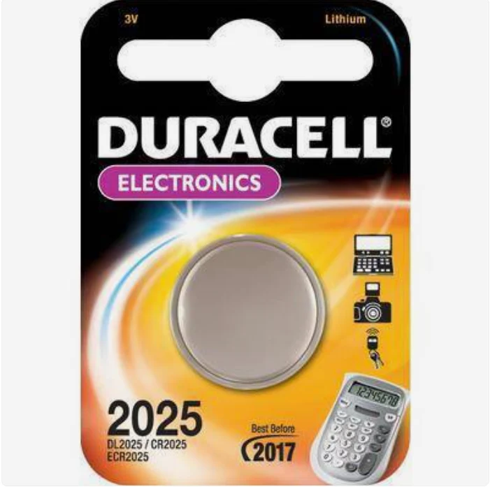 Duracell Knoopcelbatterijen - DL2025 / CR2025 - Lithium - 3V - 2 stuks