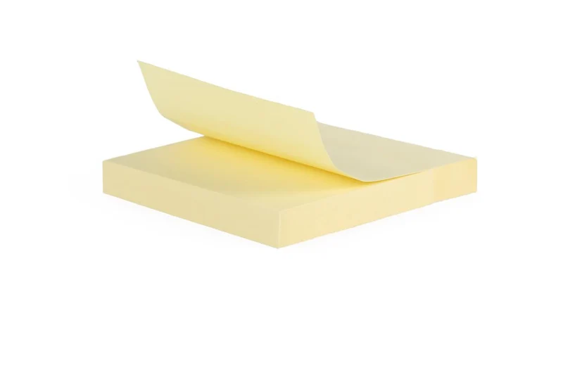 Benson Geel Memoblok - 100 Vel - 76 x 76 mm - Zelfklevend