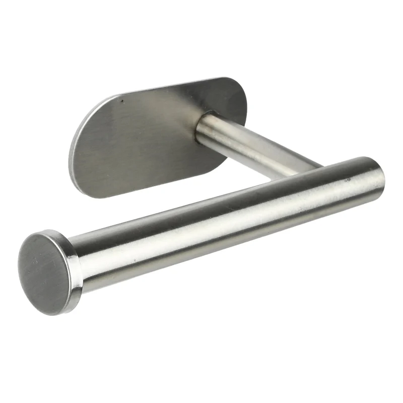 Benson Zelfklevende Toiletrolhouder - RVS - Zilver - 16,5 x 8 cm