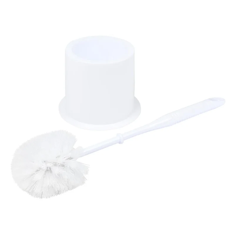 Benson Toiletborstel met Houder - Wit - Ronde Basic Set