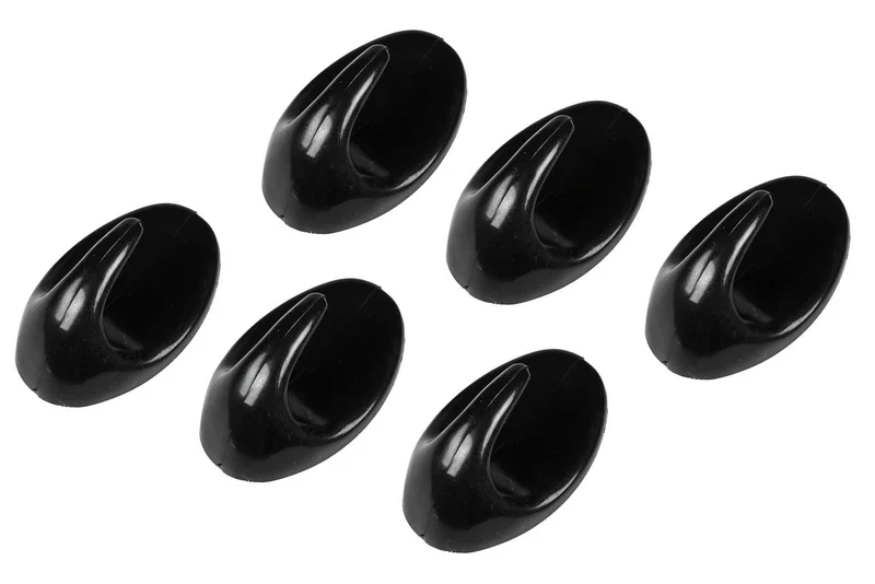 Benson Zelfklevende Handdoekhaken - Zwart - 6-delig - 48 x 30 mm