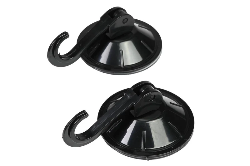 Benson Zuignap met Haak Set - Ø 55 mm - Zwart - 2-delig
