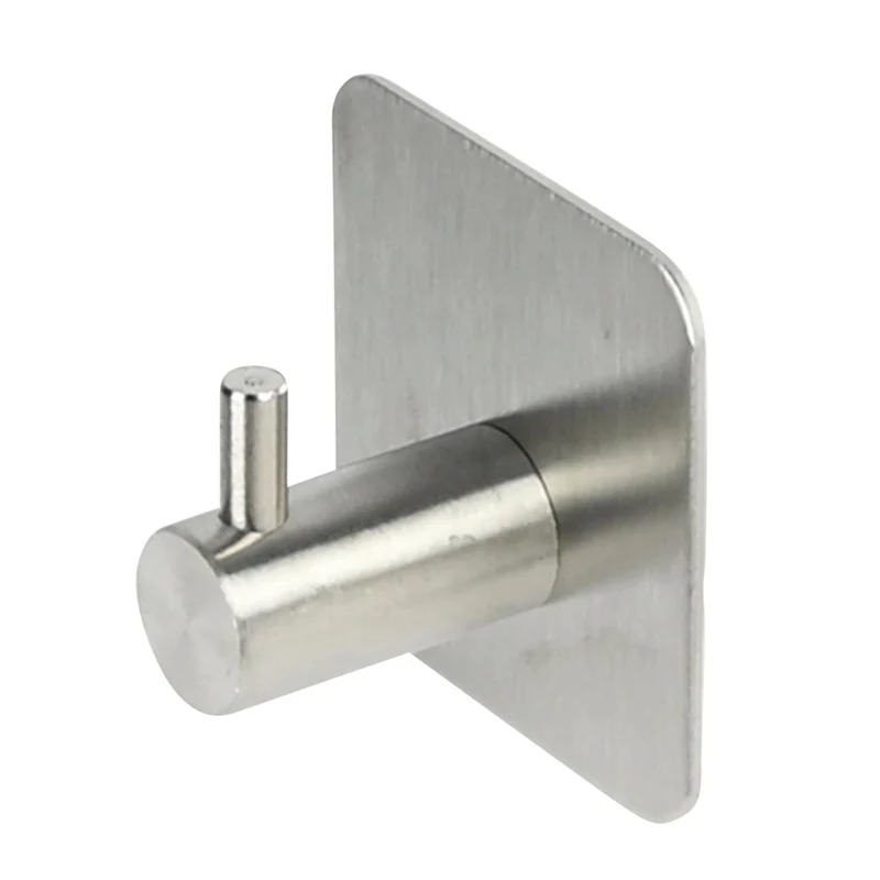 Benson Zelfklevende Metalen Haak - Zilver - 4,5 x 4,5 x 3 cm
