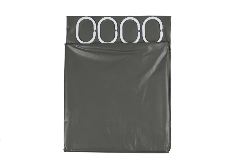 Benson Modern Douchegordijn - 180 x 200 cm - Grijs - Waterafstotend Polyester